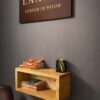 Foldable Floating Wall Desk with Storage