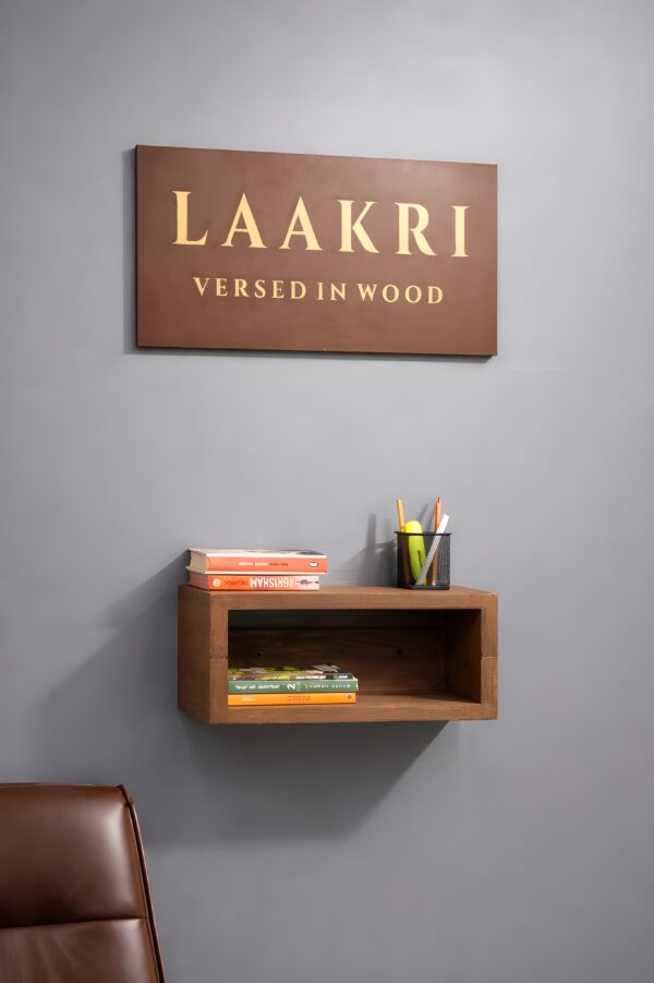 Foldable Floating Wall Desk with Storage