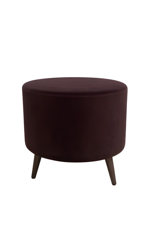 Round Upholstered Ottoman V1 BY J SERIES PACK OF 2