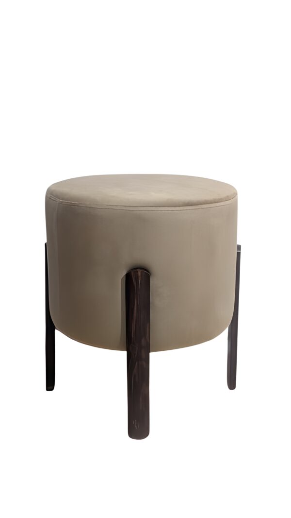 Round Upholstered Ottoman V2 BY J SERIES PACK OF 2